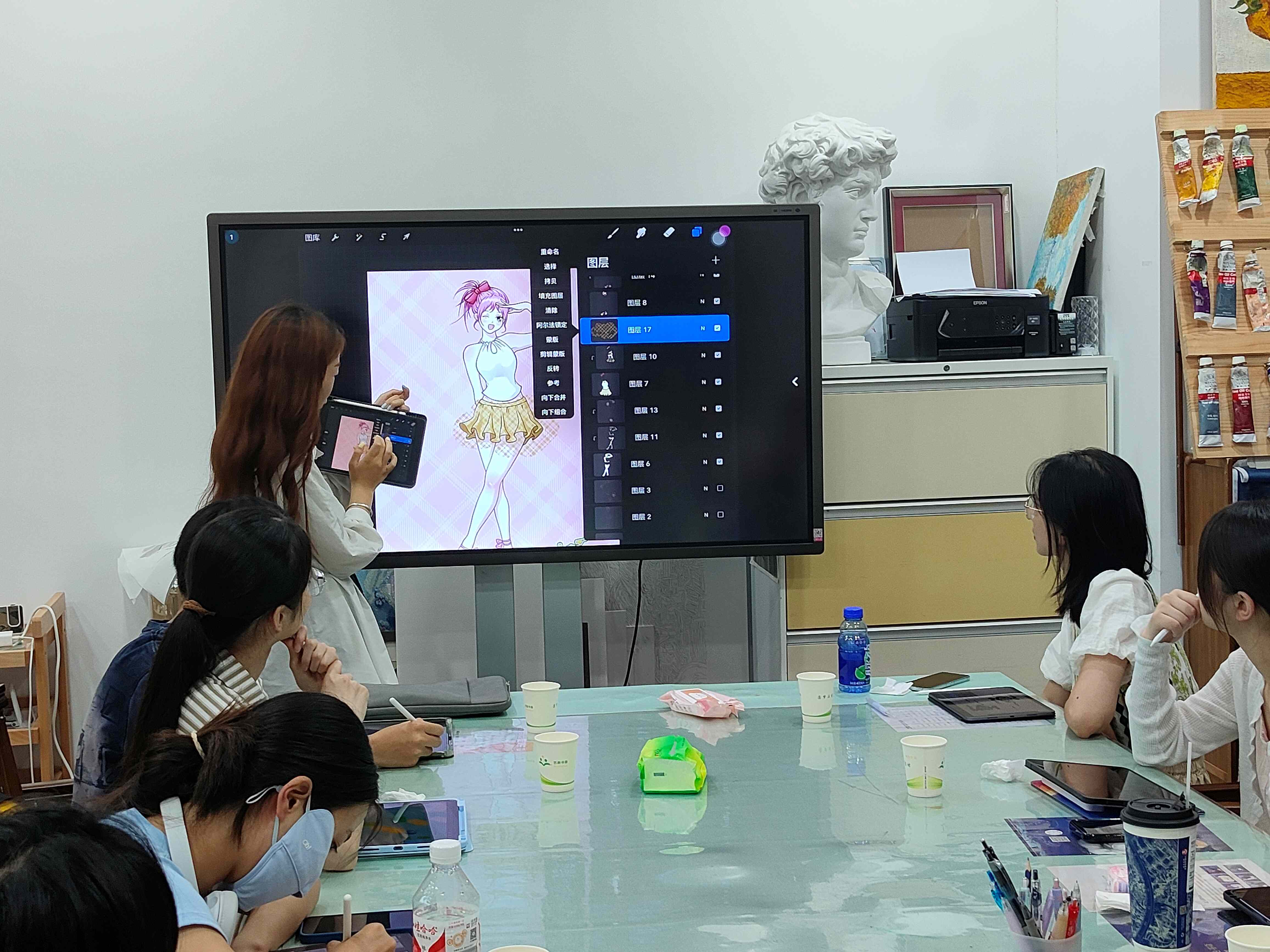 IPAD板绘课堂现场3