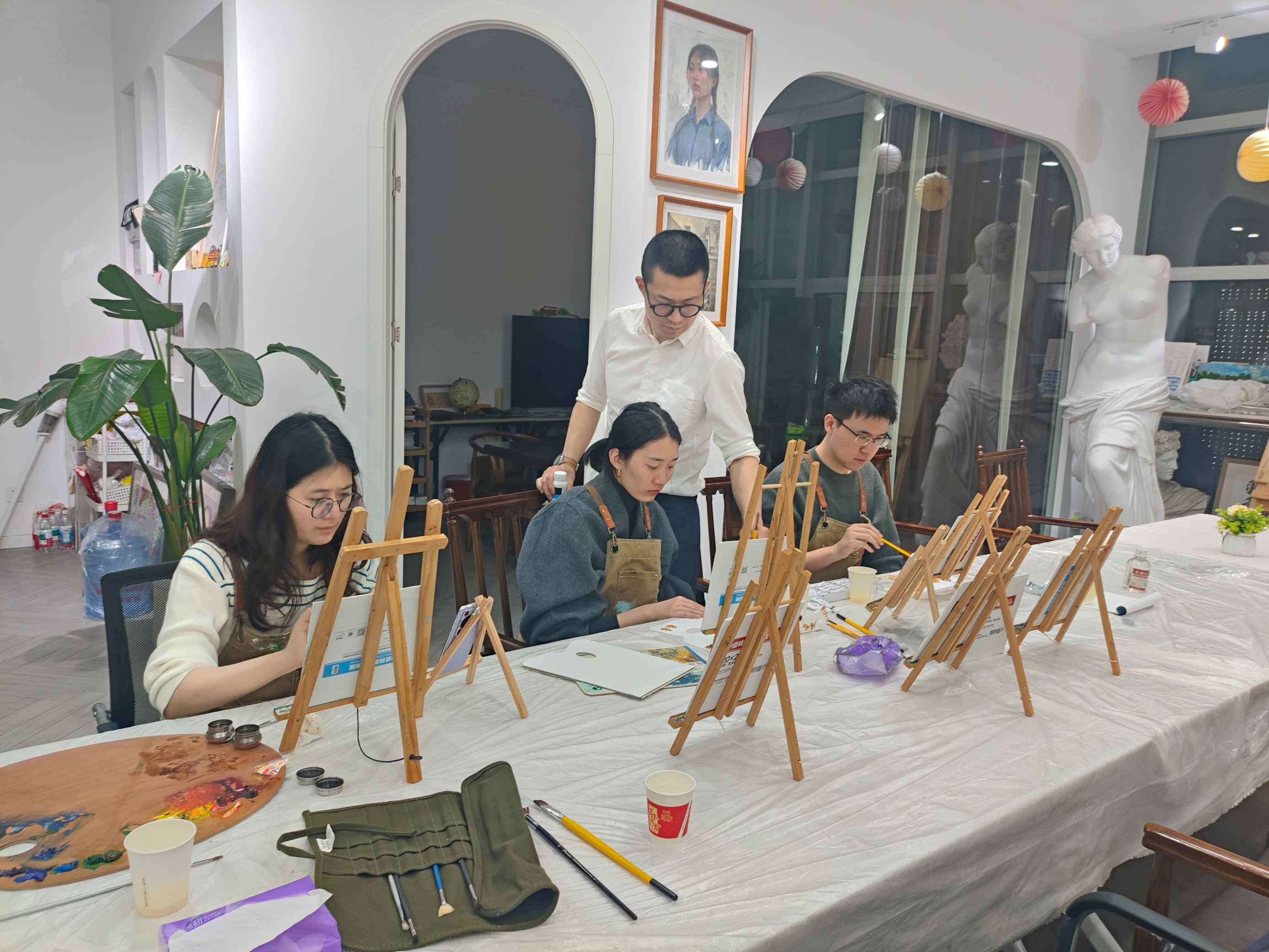 油画课堂现场2