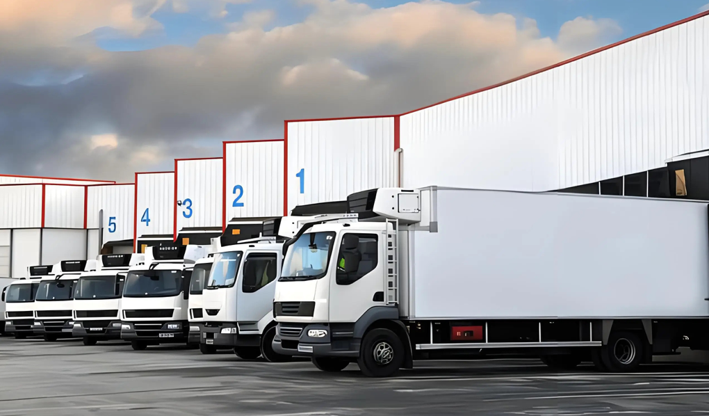 供应链布局示意图，展示全国仓储物流网络分布