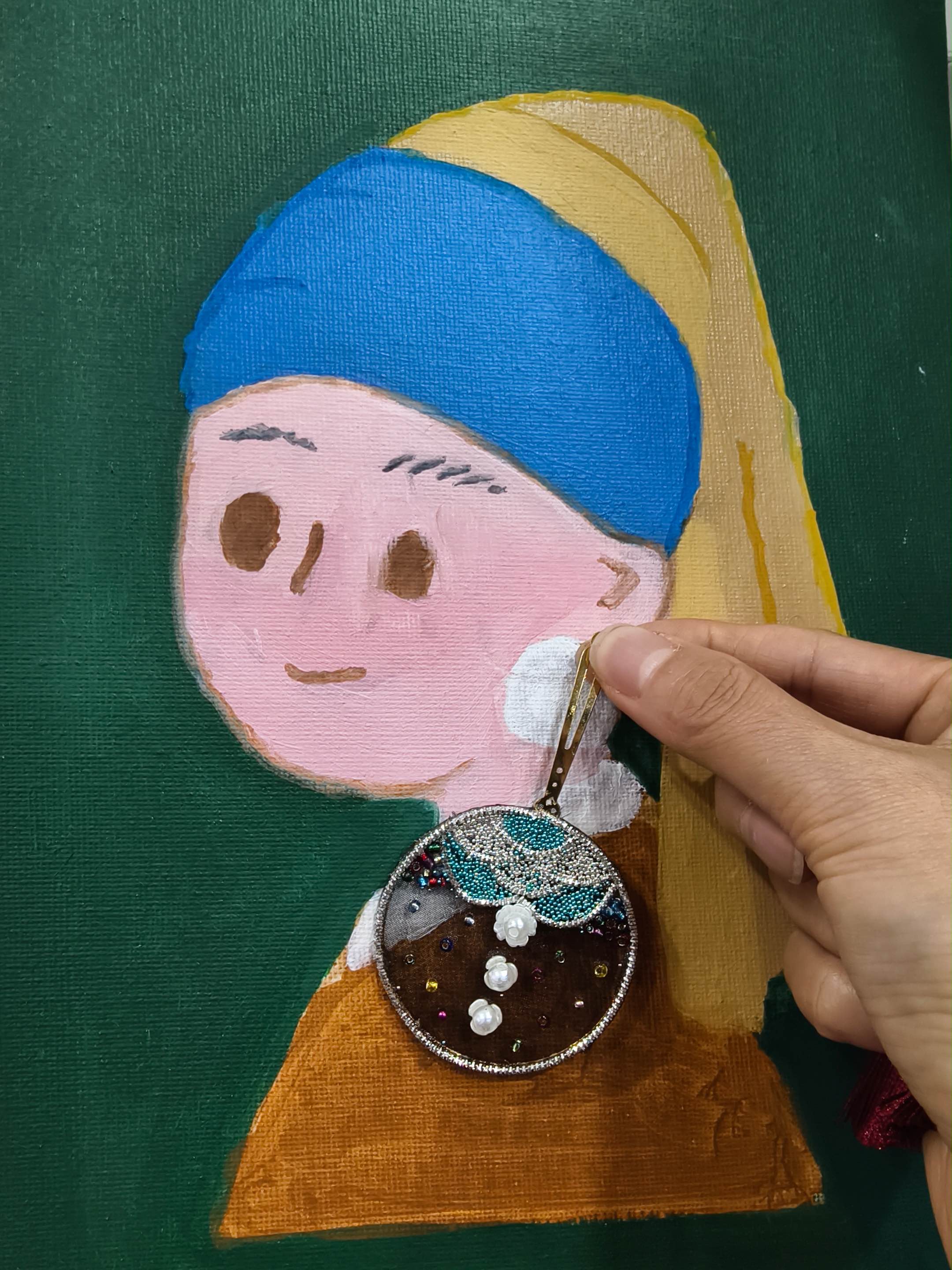 珍珠团扇作品4