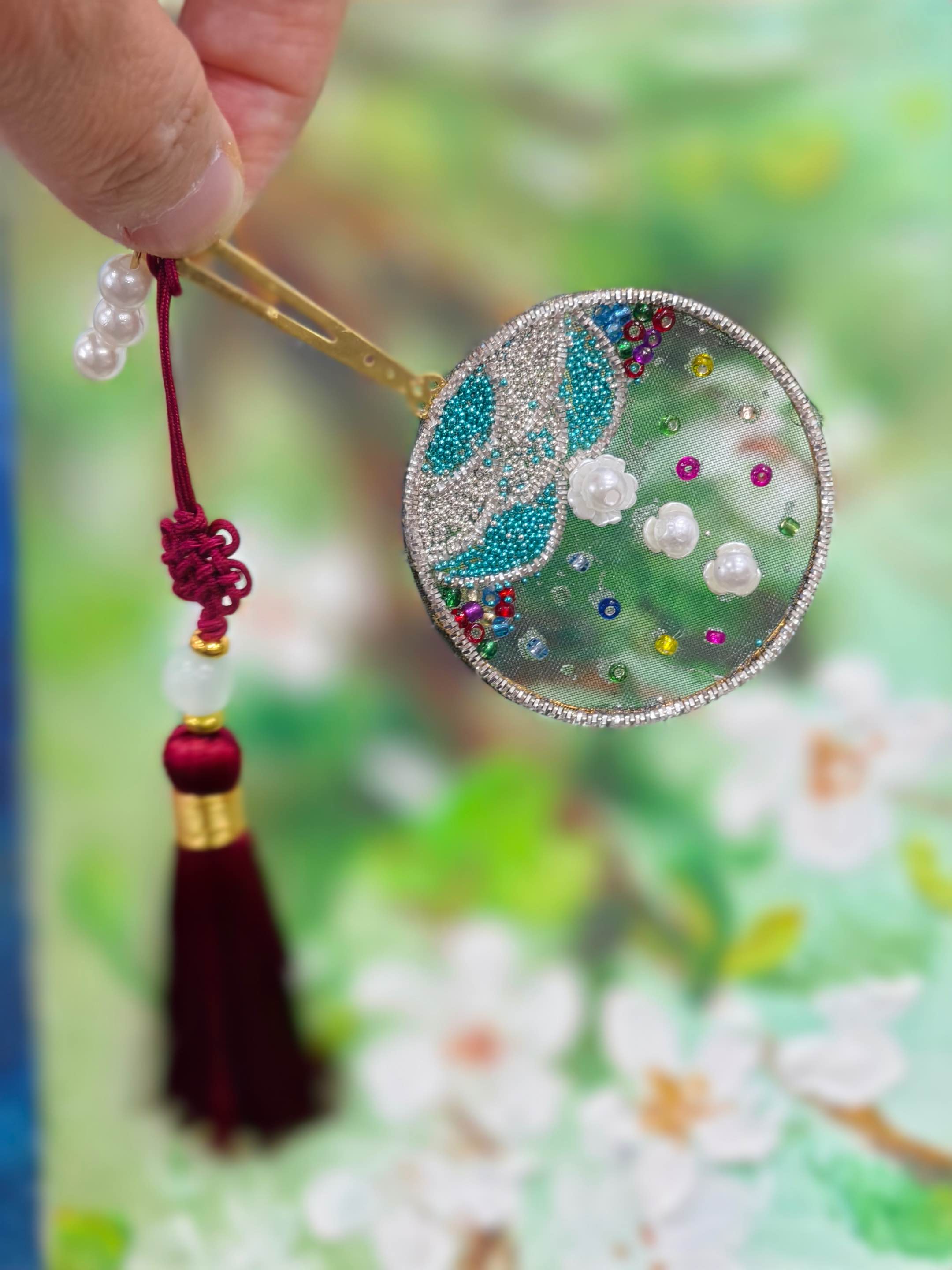 珍珠团扇作品4